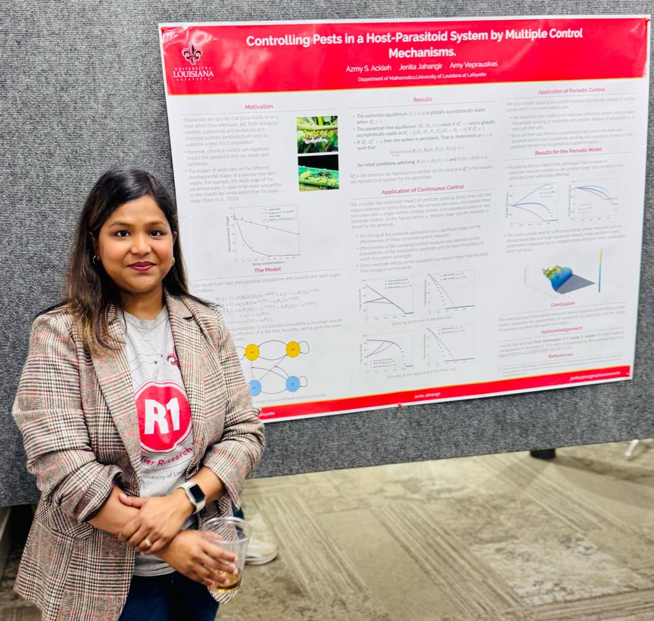 Jenita With Poster
